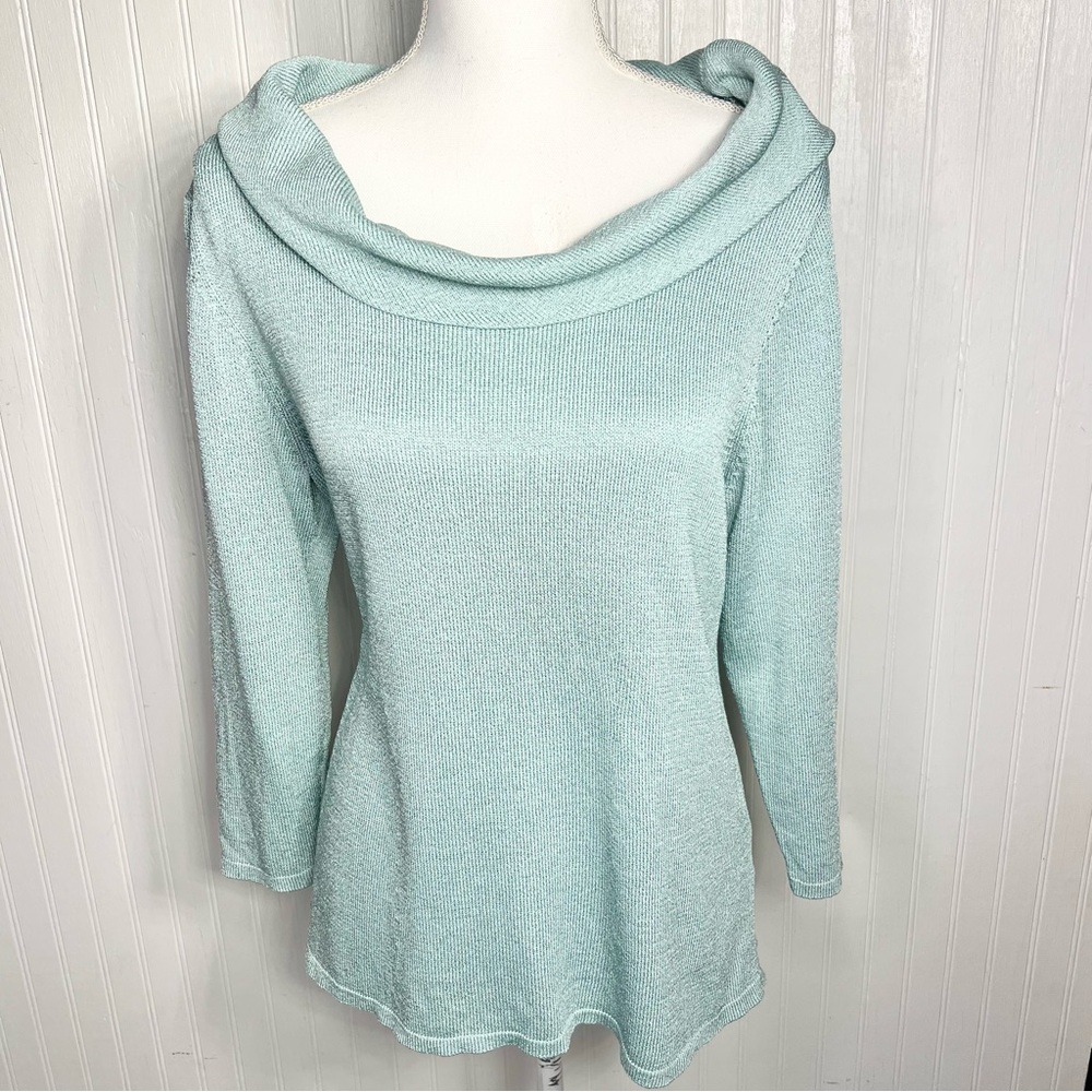Eileen Fisher Italian Yarn Cowl Neck Sweater